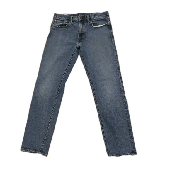 Gap Straight Leg Jeans Mens 33x32 Blue Denim Cotton Mid Rise - Picture 1 of 7